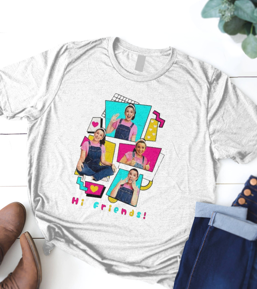 Hi Friends Ms. Rachel 80’s Vibe Retro Style T-Shirt