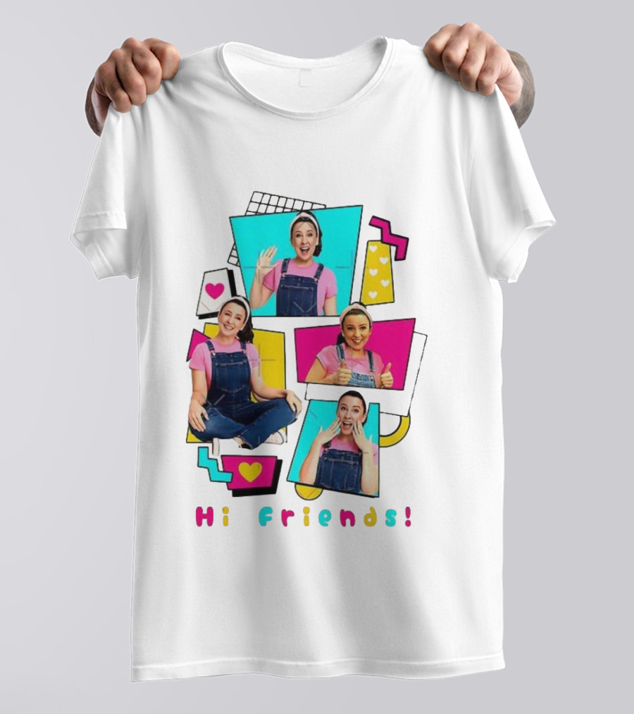 Hi Friends Ms. Rachel 80’s Vibe Retro Style T-Shirt