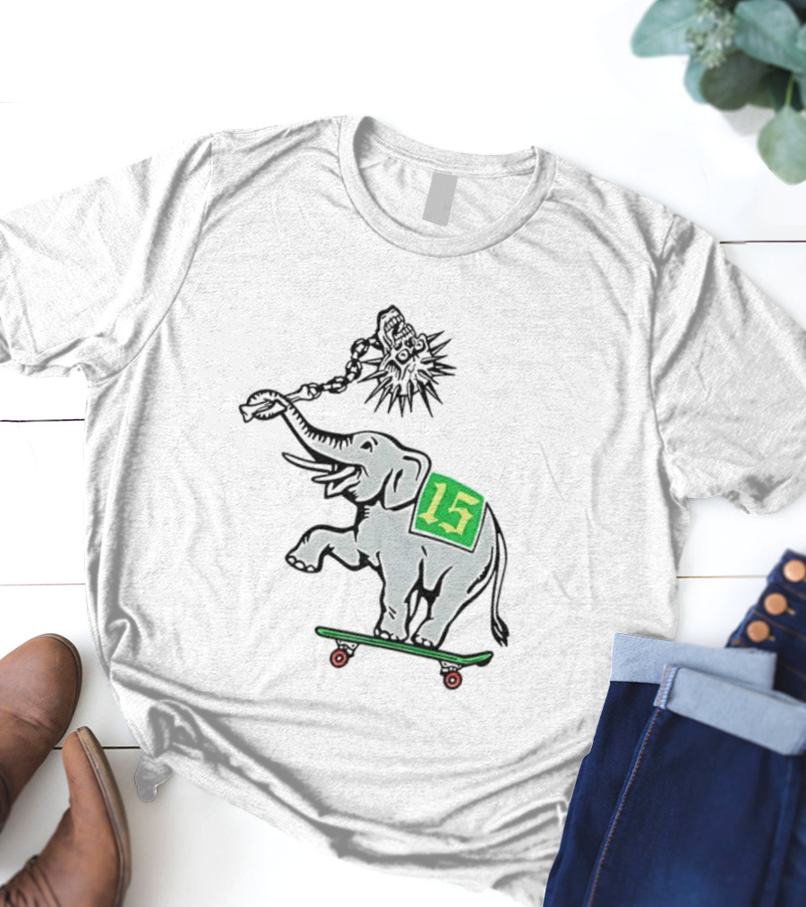 Oakland Elephant Skateboard Number 15 T-Shirt