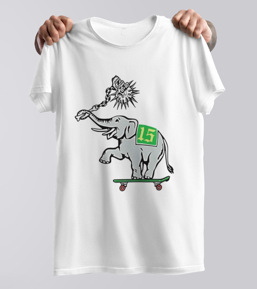 Oakland Elephant Skateboard Number 15 T-Shirt