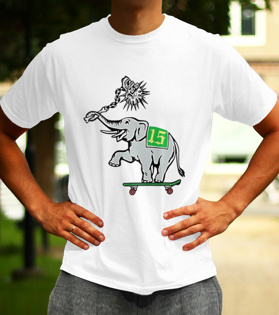 Oakland Elephant Skateboard Number 15 T-Shirt