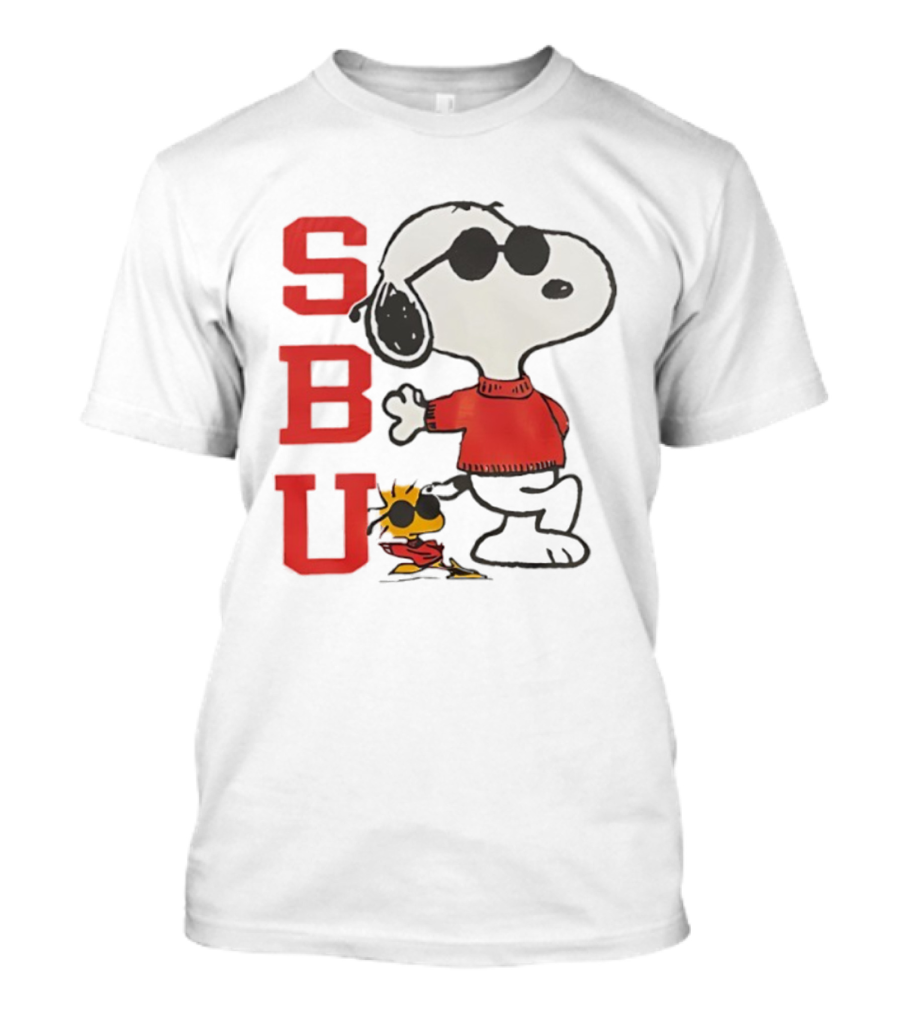 Stony Brook University Snoopy Woodstock SBU Joe Cool T-Shirt
