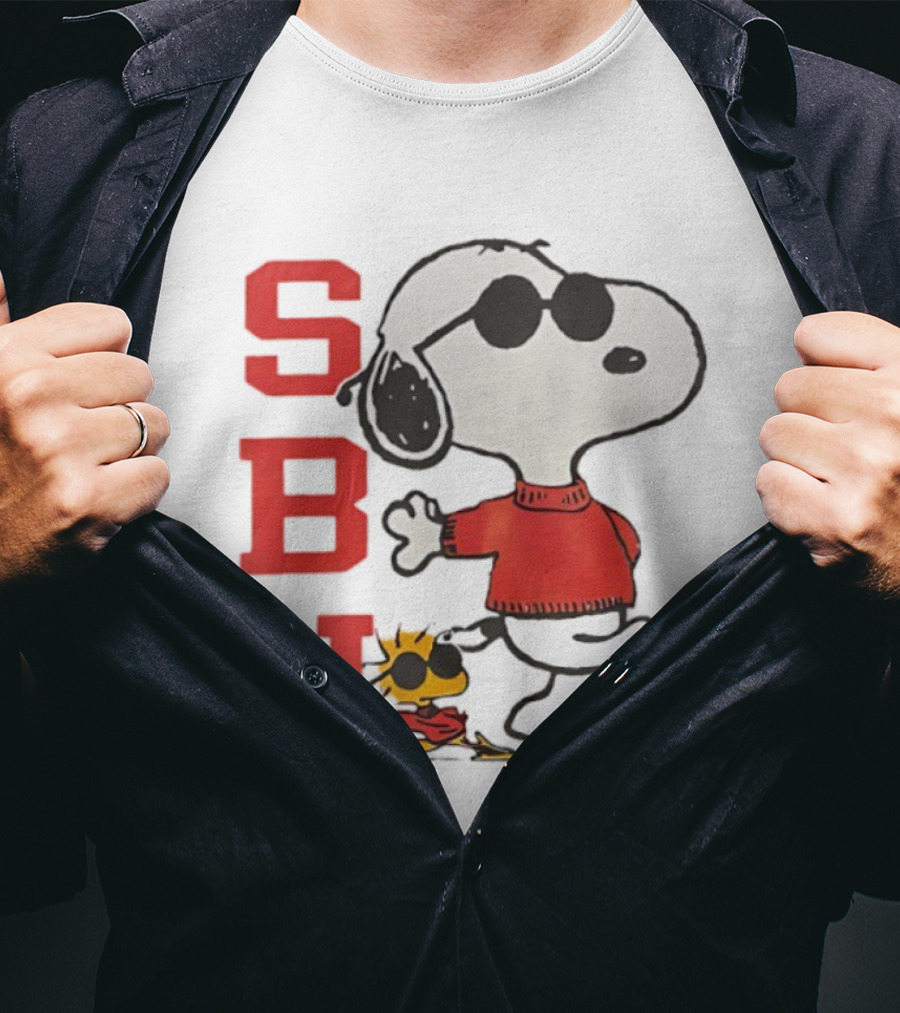 Stony Brook University Snoopy Woodstock SBU Joe Cool T-Shirt