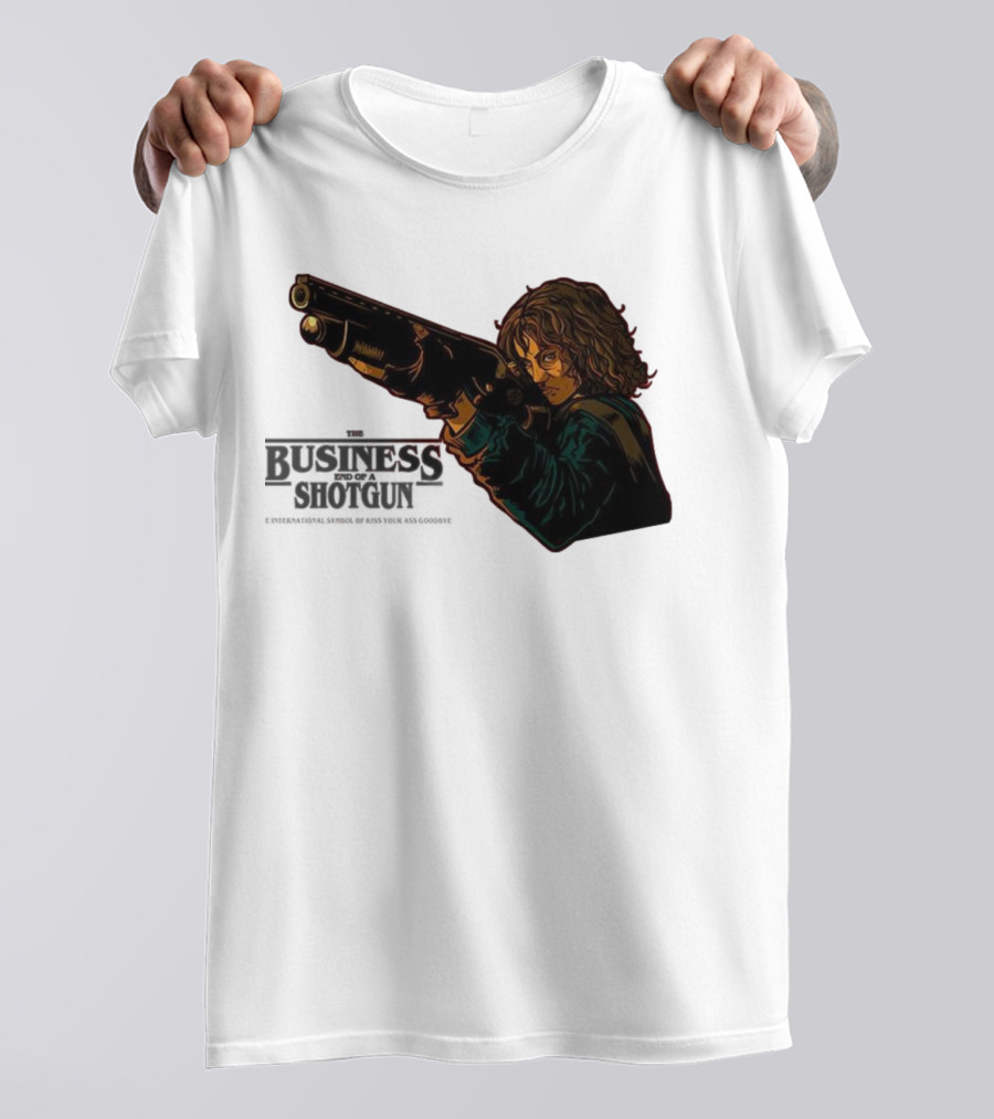 The Business End Of A Shotgun International Symbol Of Kiss Your Ass Goodbye T-Shirt