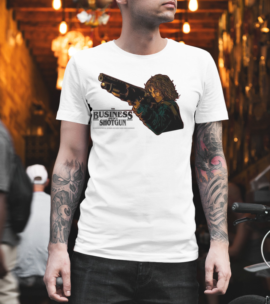 The Business End Of A Shotgun International Symbol Of Kiss Your Ass Goodbye T-Shirt