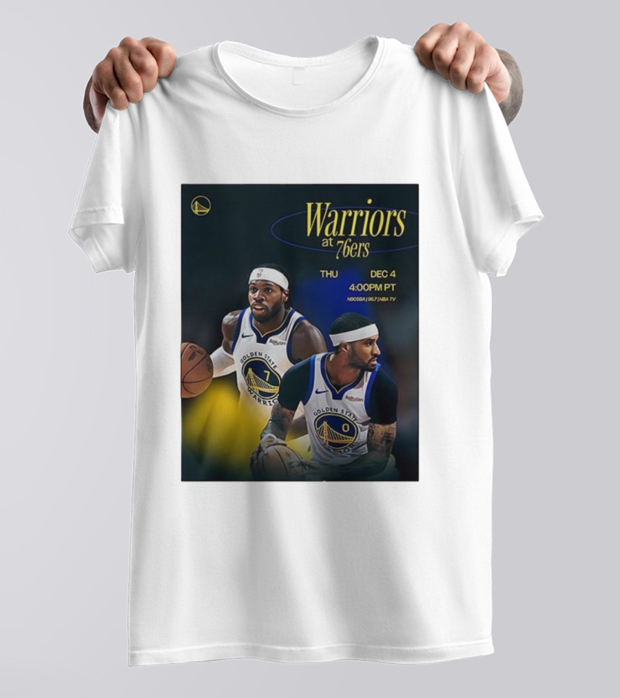 Warriors At 76ers Thu Dec 4 4:00 PM PT NBA TV T-Shirt