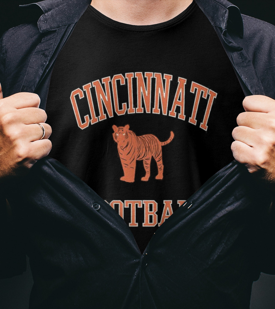 Cincinnati Football Tiger Mascot T-Shirt