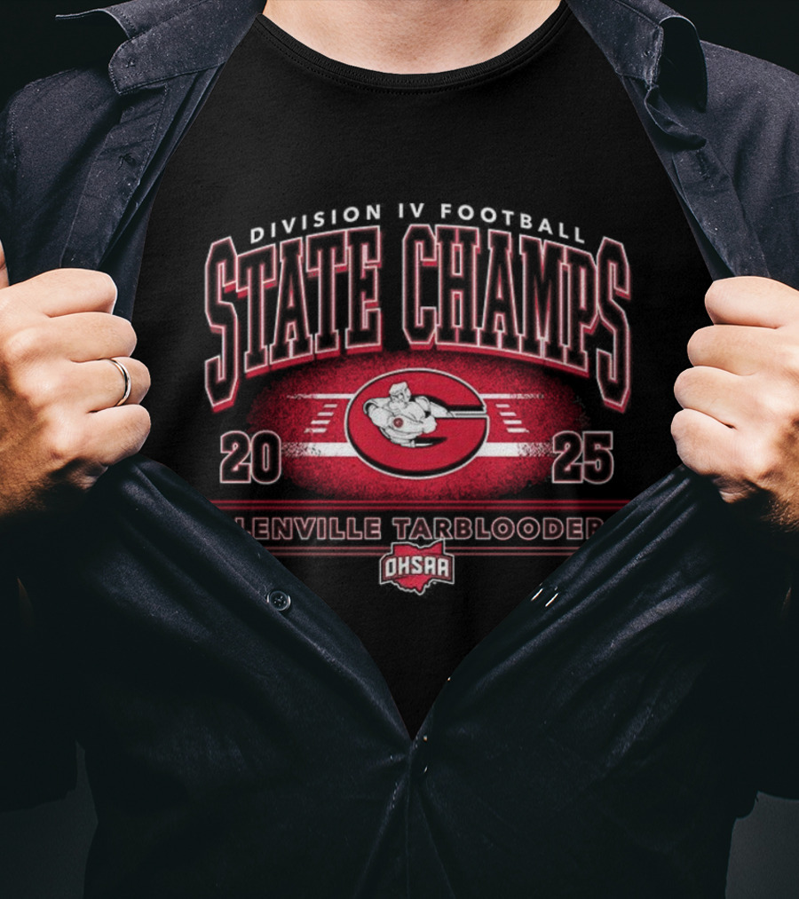 Glenville Tarblooders 2025 Division IV Football State Champs OHSAA T-Shirt