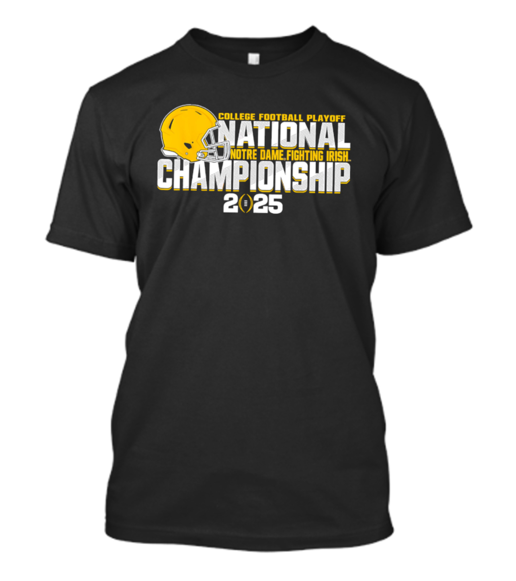 Notre Dame Fighting Irish College Football Playoff National Championship 2025 Helmet T-Shirt