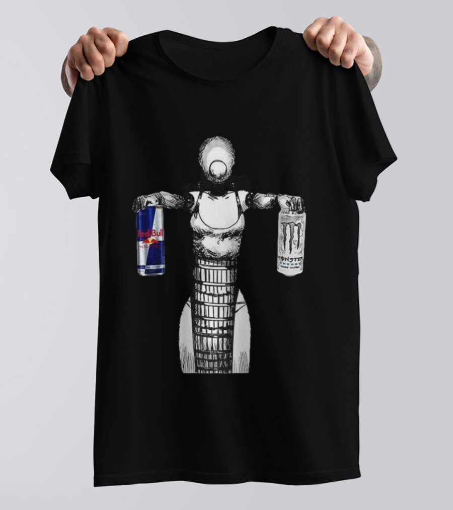 Reze Chainsaw Man Holding Red Bull And Monster Energy T-Shirt