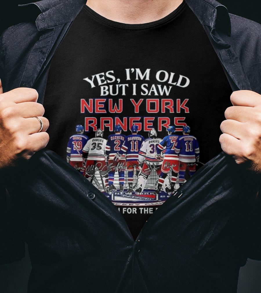 Yes I’m Old But I Saw New York Rangers Thank You For The Memories T-Shirt