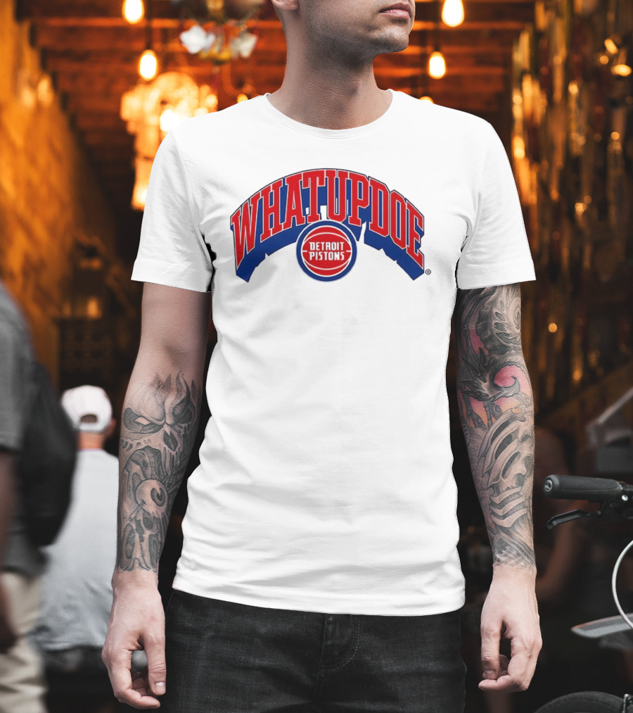 Whatupdoe Detroit Pistons Basketball T-Shirt