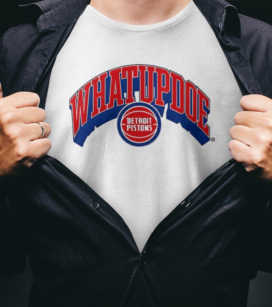 Whatupdoe Detroit Pistons Basketball T-Shirt