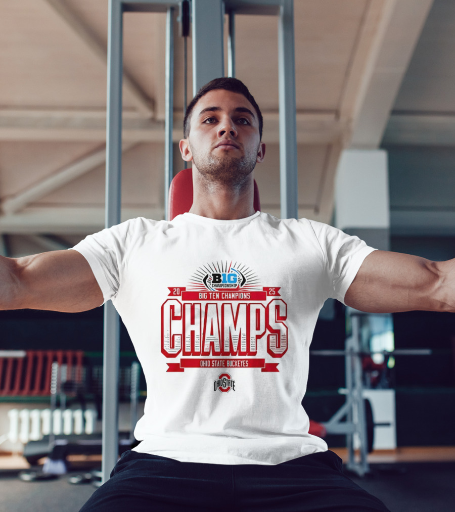 CHAMPS Ohio State Buckeyes Big Ten Championship 2025 T-Shirt