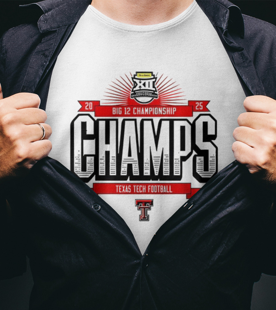 Texas Tech Red Raiders Champs 2025 Big 12 Football Champions T-Shirt