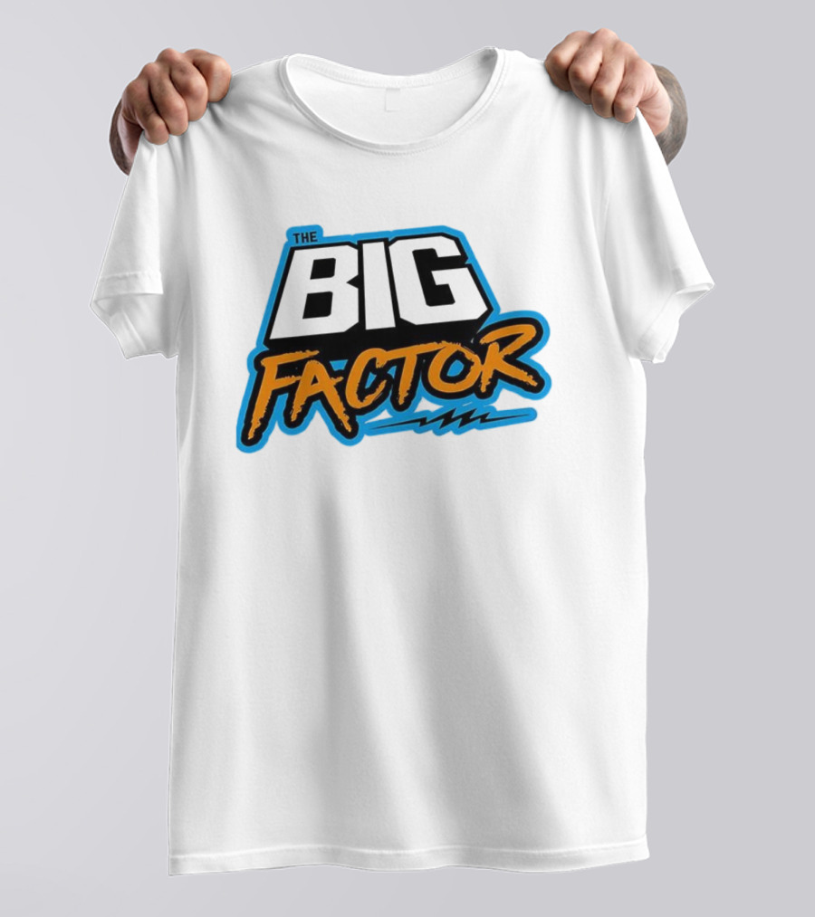 The Big Factor Text With Lightning Bolt Icon T-Shirt