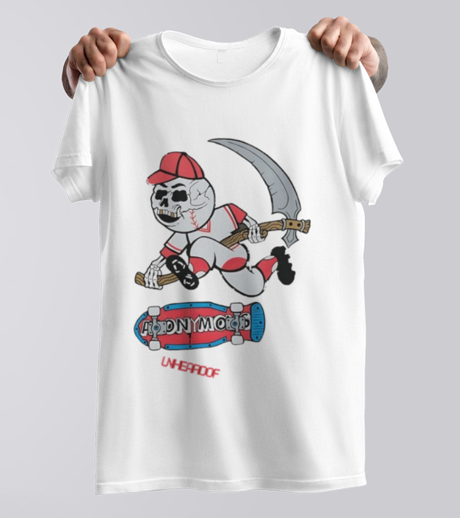 Unheardof Andymac Reaper Skater Baseball T-Shirt