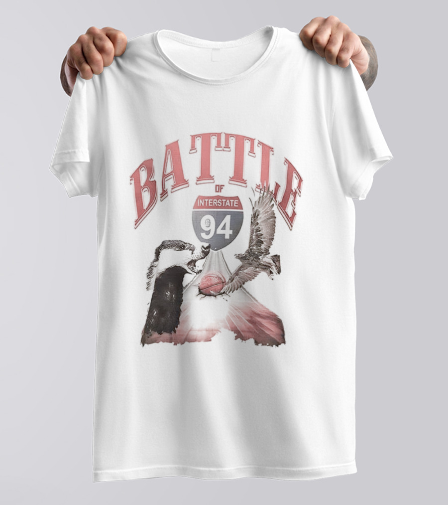 Battle Interstate 94 Wisconsin Basketball Showdown T-Shirt