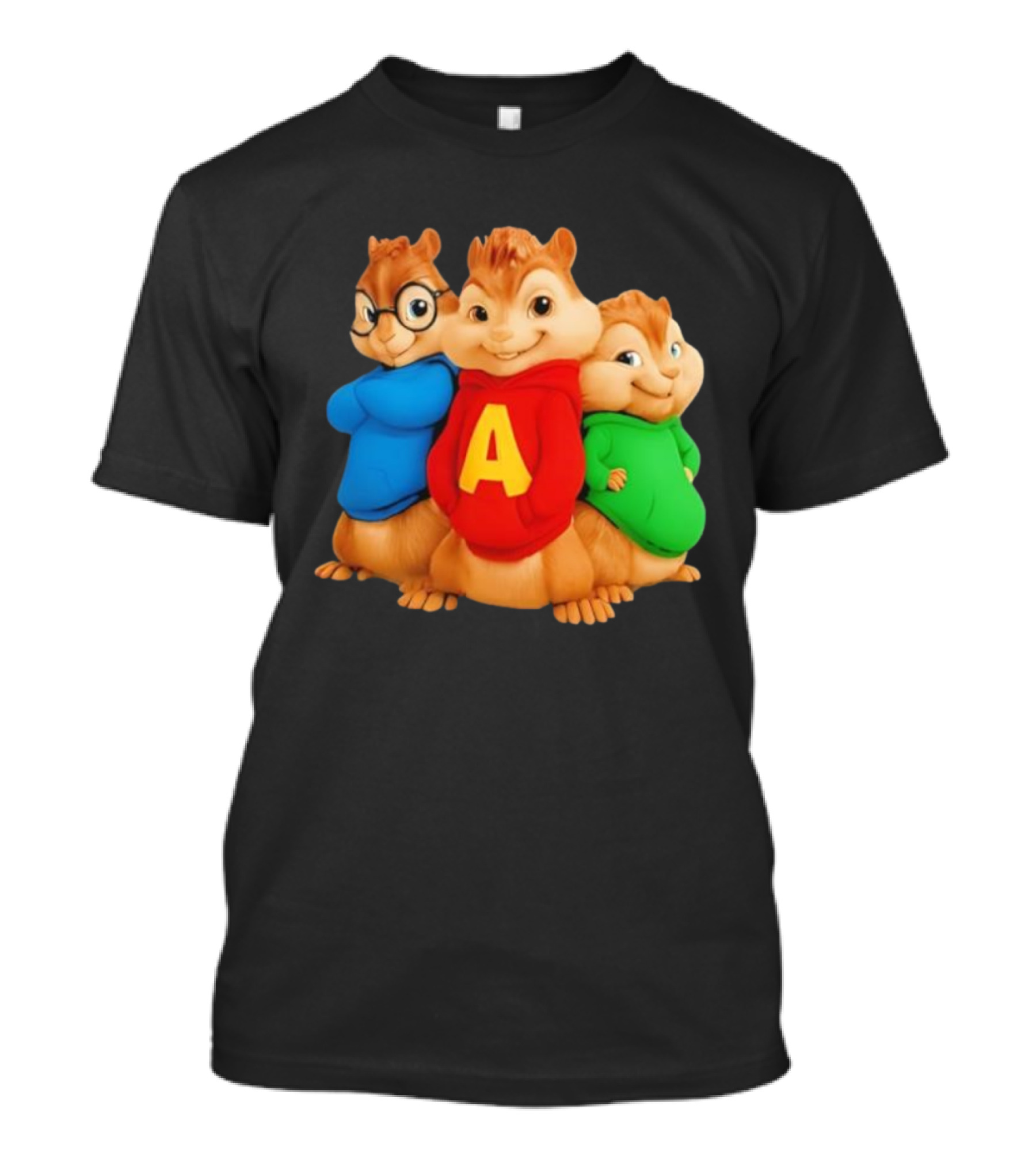 Alvin And The Chipmunks Trio Red Blue Green S T-Shirt