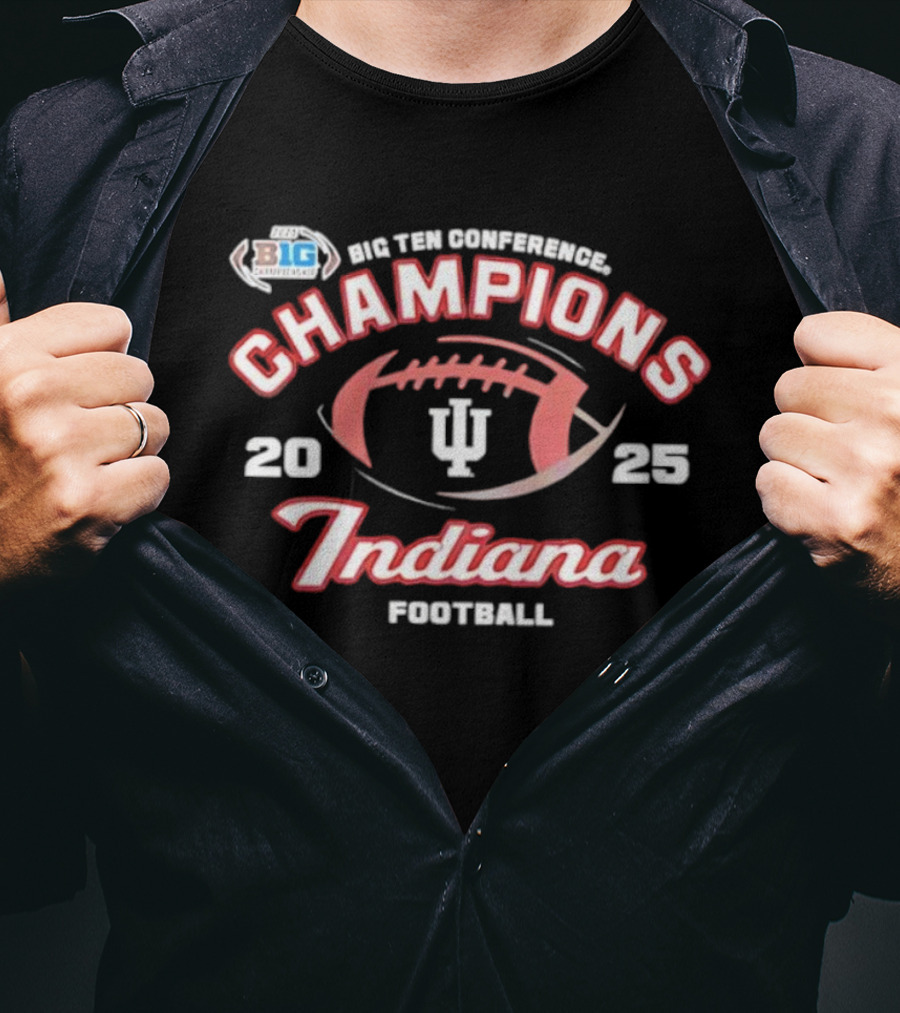 2025 Big Ten Champions Indiana Hoosiers Football T-Shirt