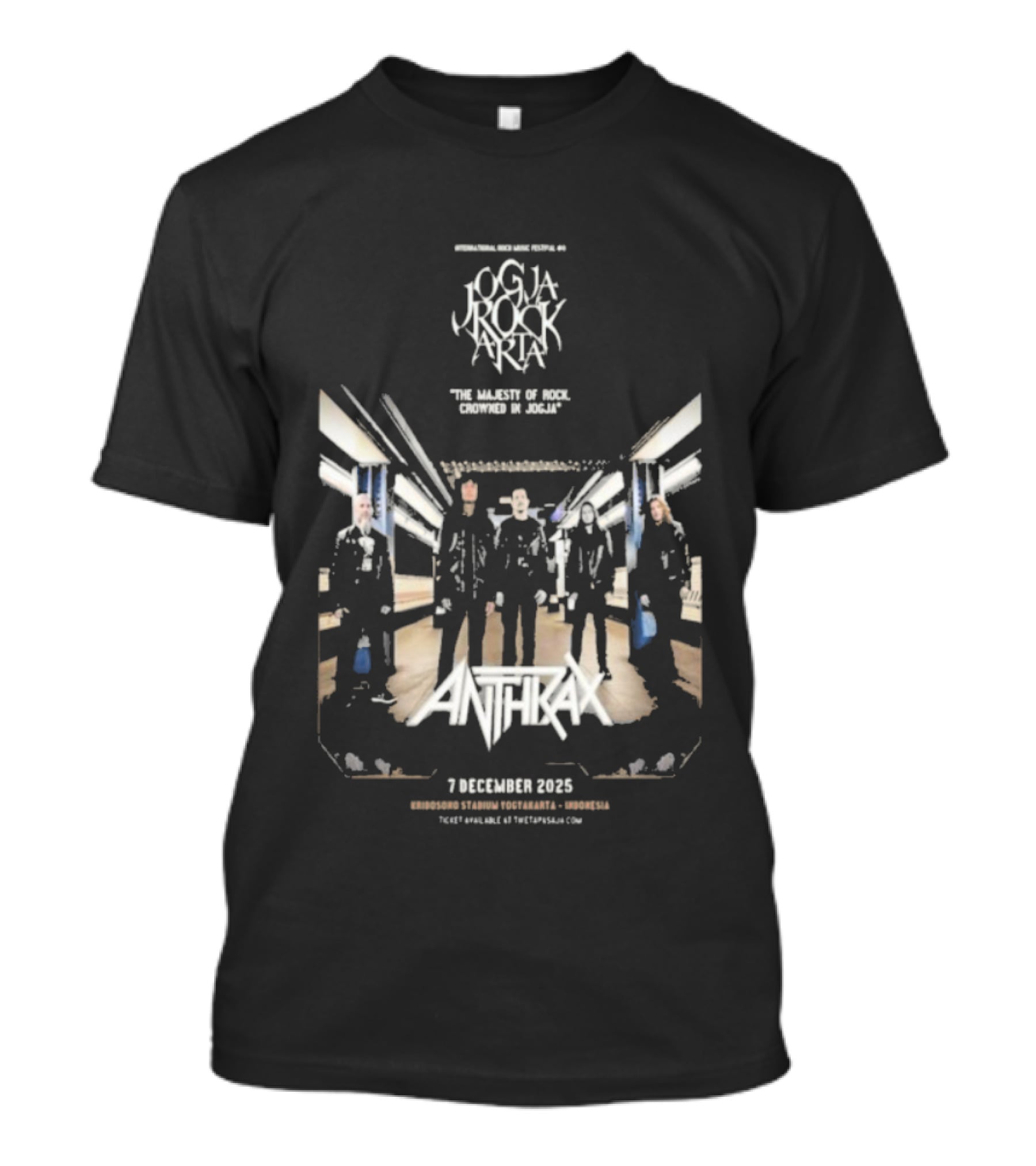 Jogia Rock Aria Anthrax Live 7 December 2025 Stadion Kridosono Yogyakarta T-Shirt