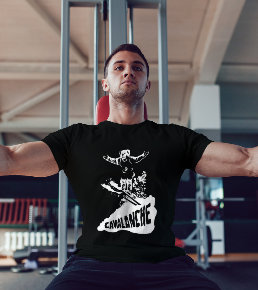 Cleveland Cavaliers Cavalanche Moondog Ski Mascot Adventure T-Shirt