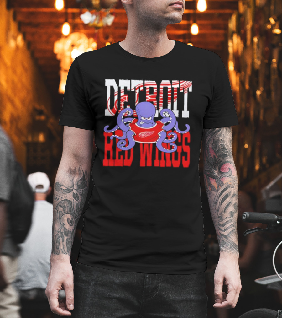 Detroit Red Wings Octopus Hockey Fan Apparel T-Shirt
