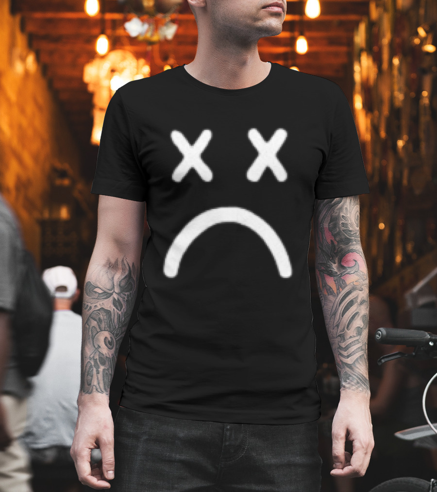 Call Me Karizma My Favorite Genre Is Alt Hardcore Sad Shit XX Frown Face T-Shirt