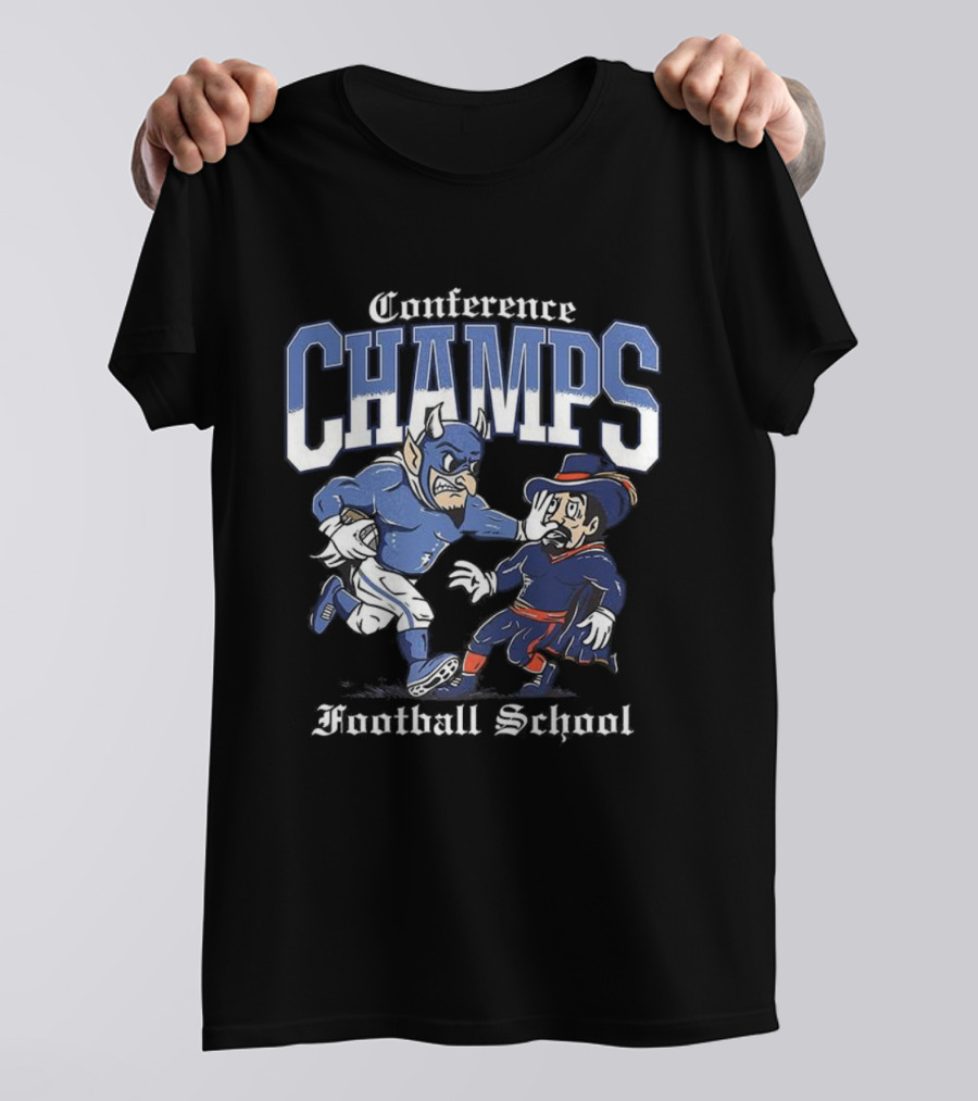 Conference Champs Duke Blue Devils Football School T-Shirt