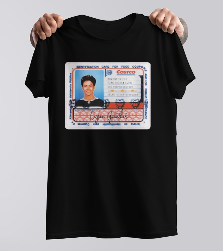 Dylan Guenther Costco Identification Return Utah Hockey Club Sniper Section T-Shirt