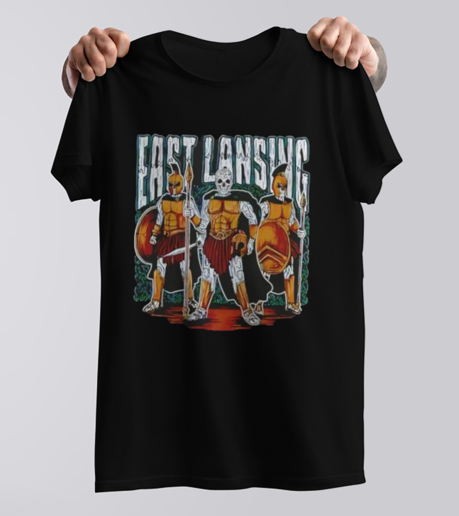 East Lansing Michigan State Combatants Warriors Bold Style T-Shirt