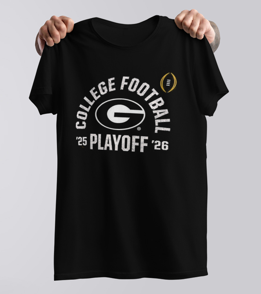 College Football Playoff Georgia Bulldogs '25-'26 Football T-Shirt