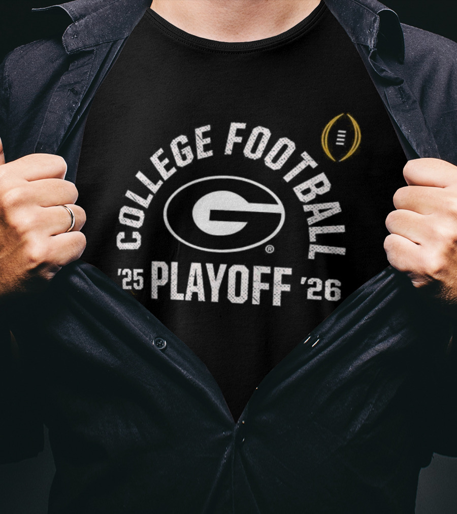College Football Playoff Georgia Bulldogs '25-'26 Football T-Shirt