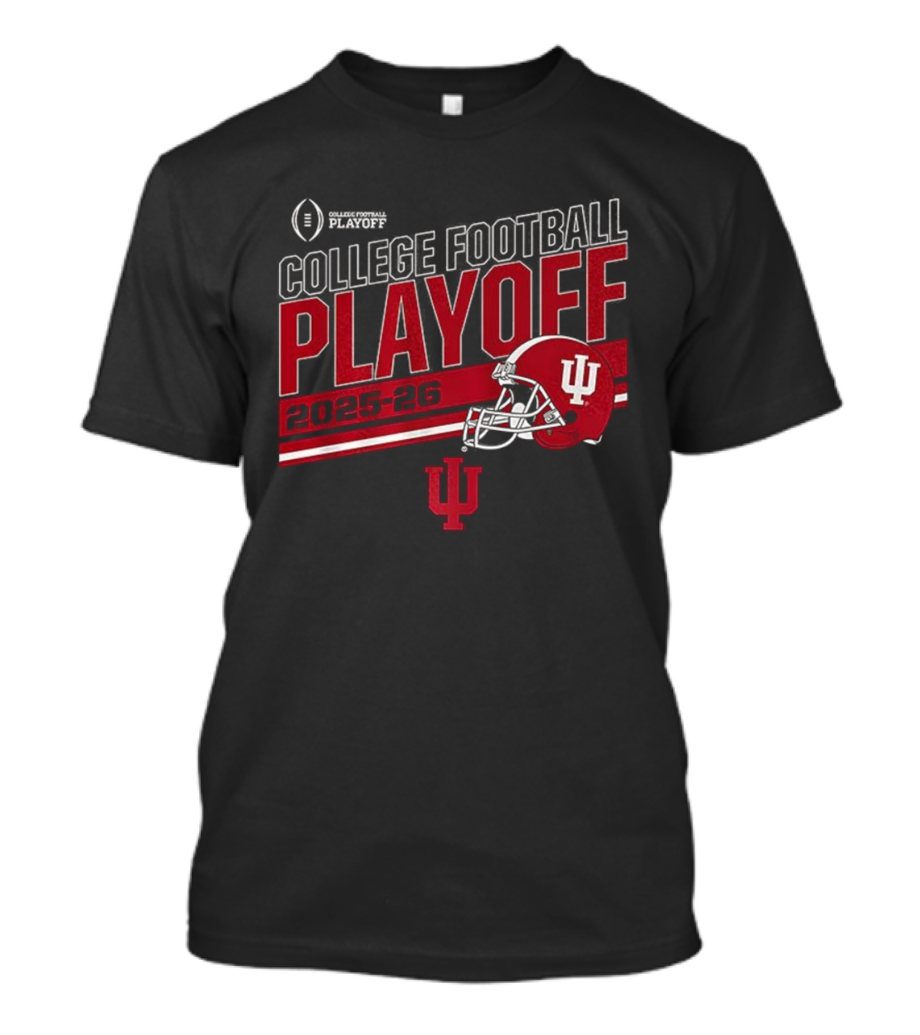 Indiana Hoosiers College Football Playoff 2025-2026 Helmet IU Logo T-Shirt