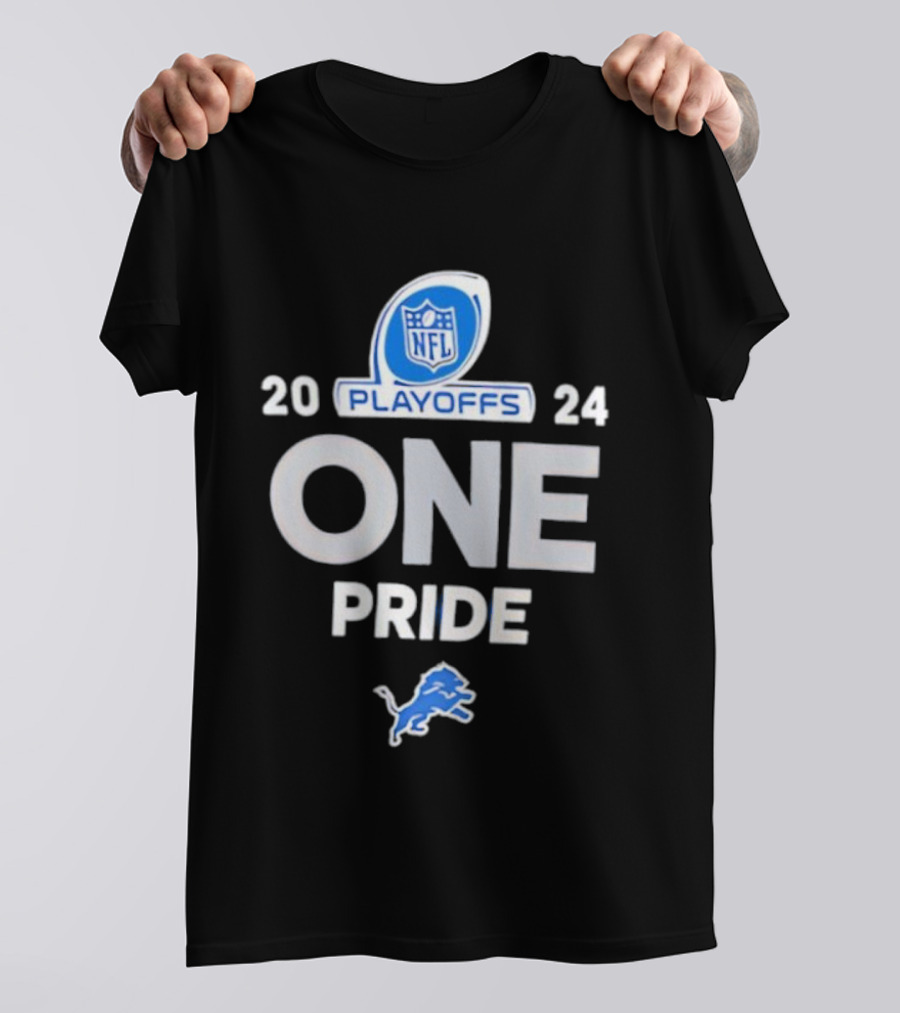 Detroit Lions 2025 ONE Pride NFL Playoffs T-Shirt