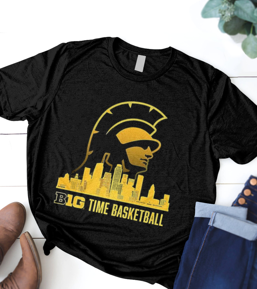 B1G Time Basketball Trojan City Skyline USC Men’s Basketball T-Shirt