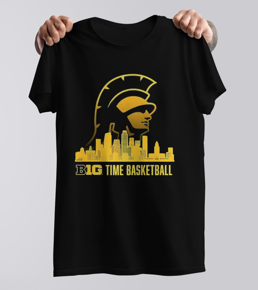 B1G Time Basketball Trojan City Skyline USC Men’s Basketball T-Shirt