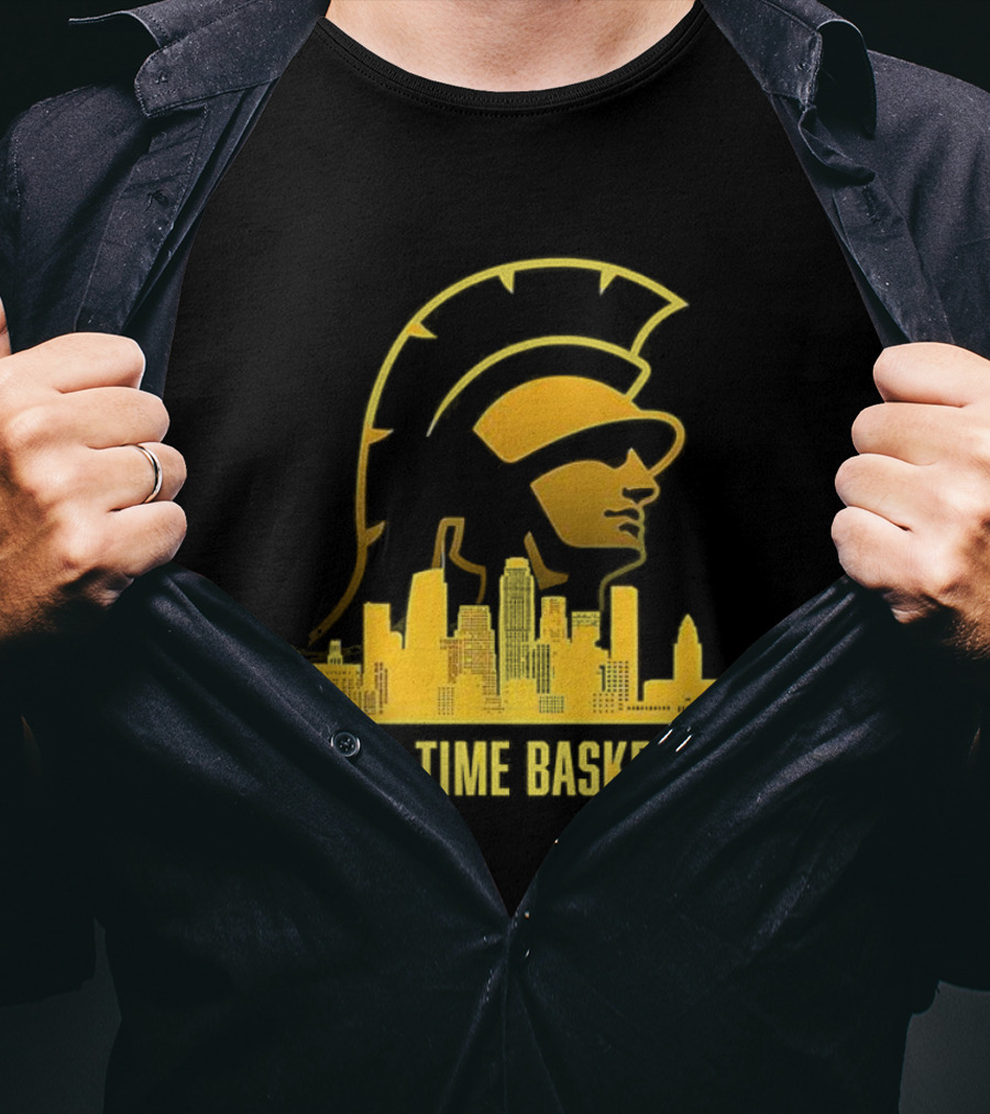 B1G Time Basketball Trojan City Skyline USC Men’s Basketball T-Shirt