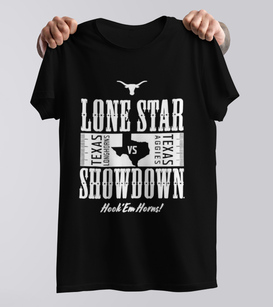 Texas Longhorns Hook ’Em Lone Star Showdown VS A&M T-Shirt
