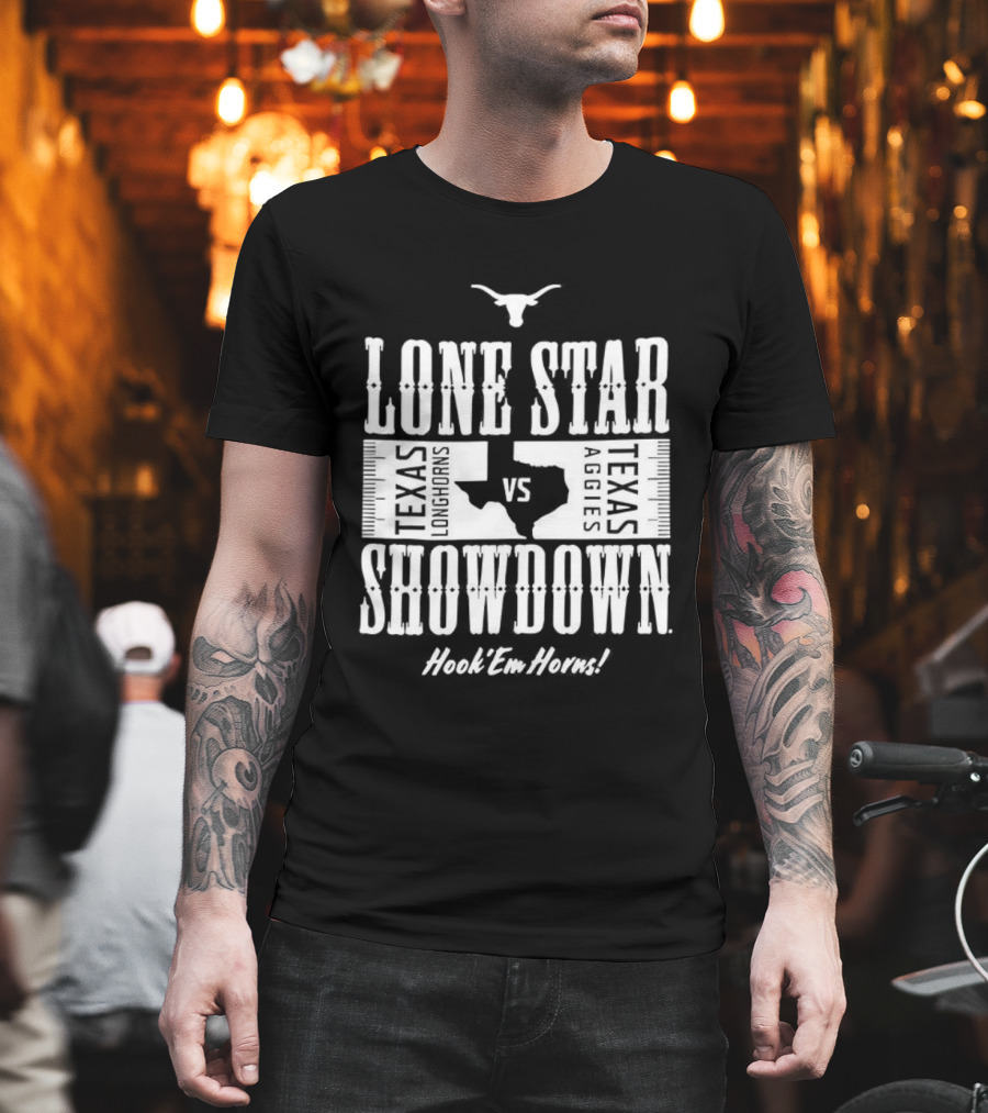 Texas Longhorns Hook ’Em Lone Star Showdown VS A&M T-Shirt