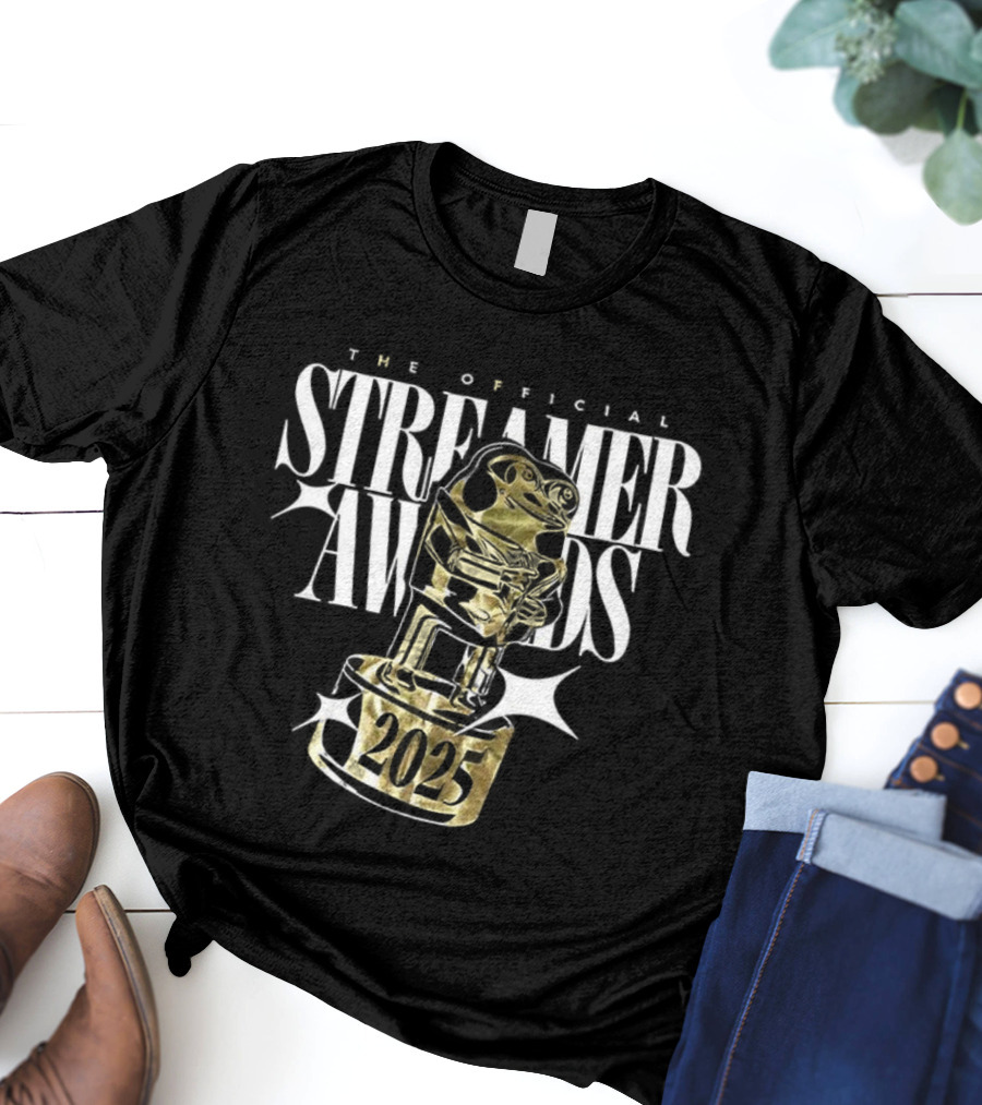 The Official Streamer Awards 2025 Golden Trophy T-Shirt