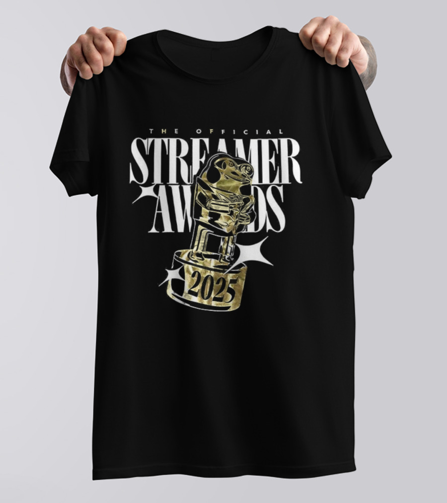 The Official Streamer Awards 2025 Golden Trophy T-Shirt