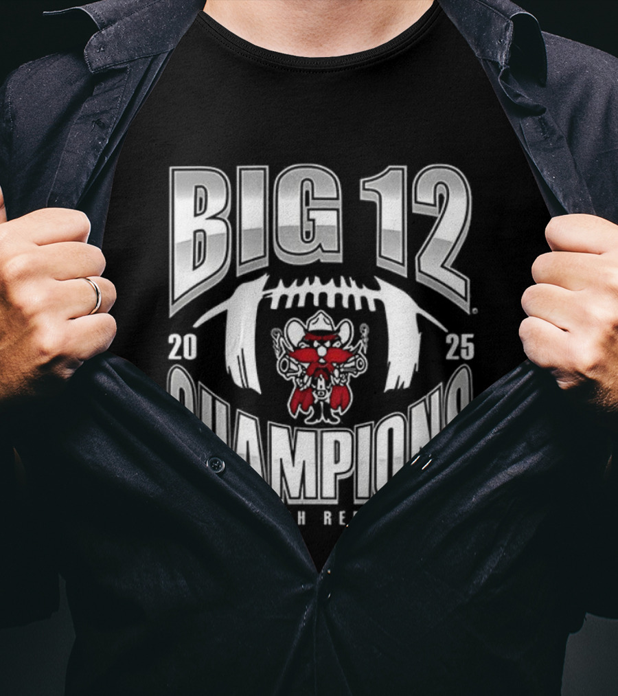 Texas Tech Red Raiders Big 12 Champions 2023 Football Mascot T-Shirt