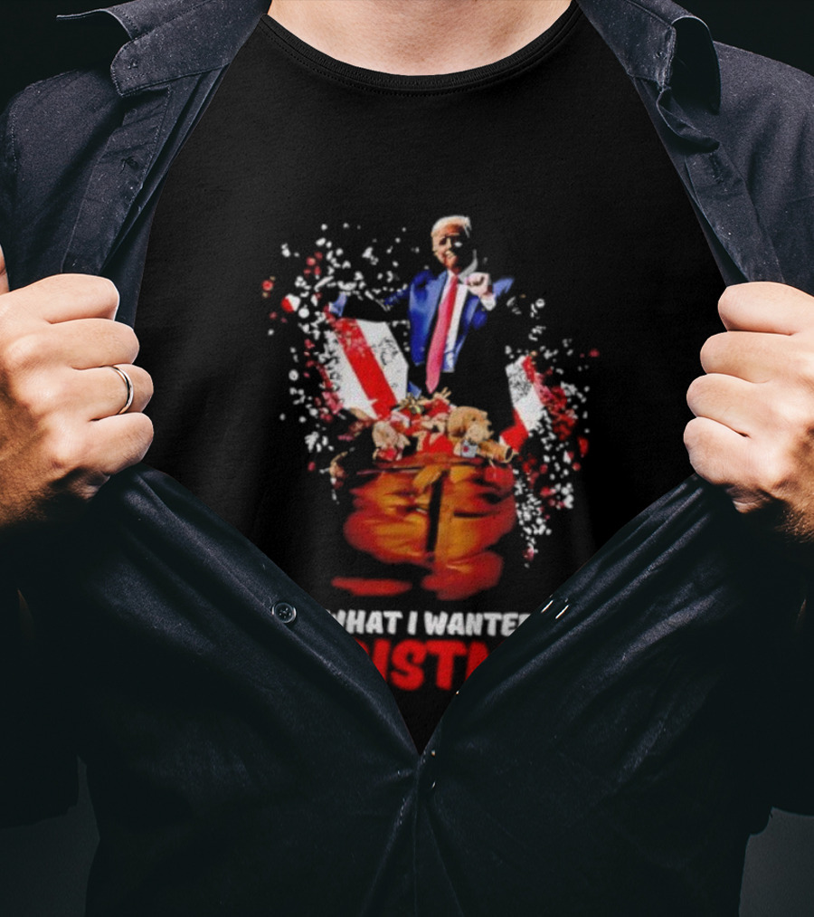 Trump Got What I Wanted For Christmas Santa Bag Fireworks T-Shirt
