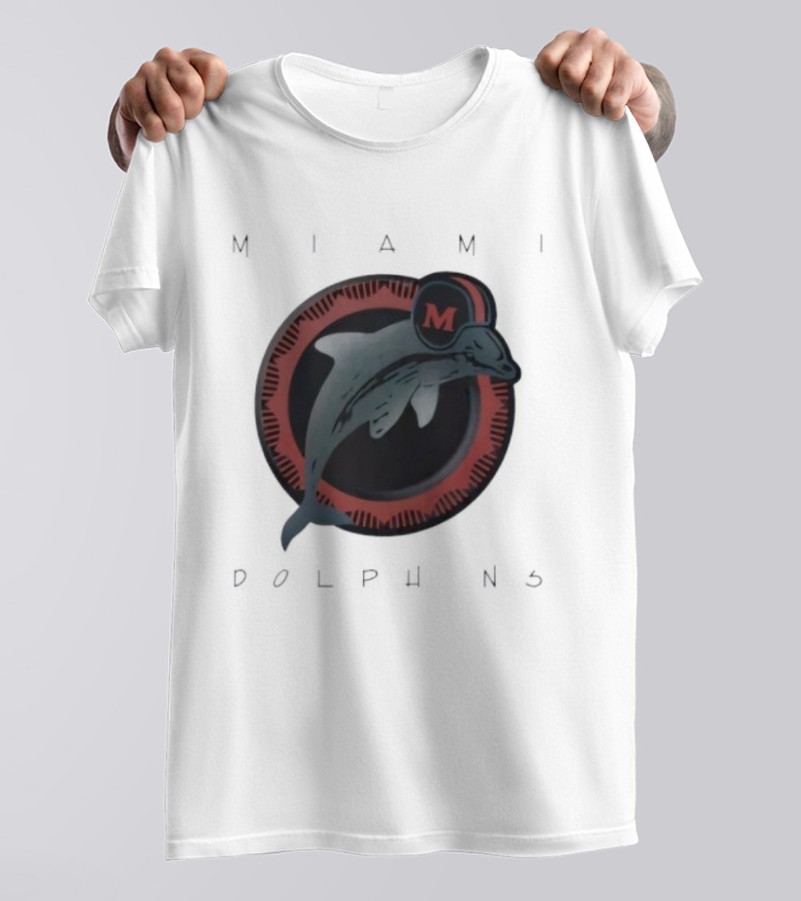 Miami Dolphins Vintage '80s M Helmet Team T-Shirt