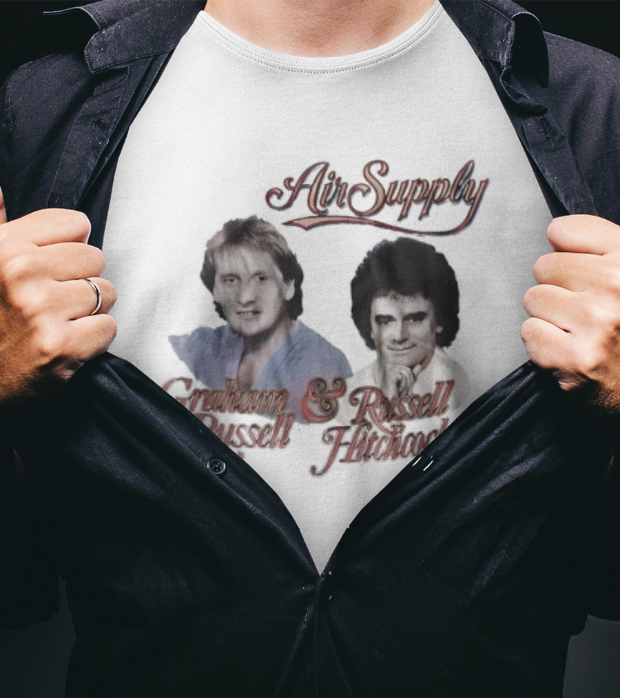 Air Supply Graham Russell Russell Hitchcock Vintage T-Shirt
