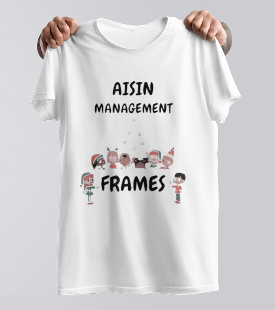 Aisin Management Christmas Frames Holiday Elves T-Shirt