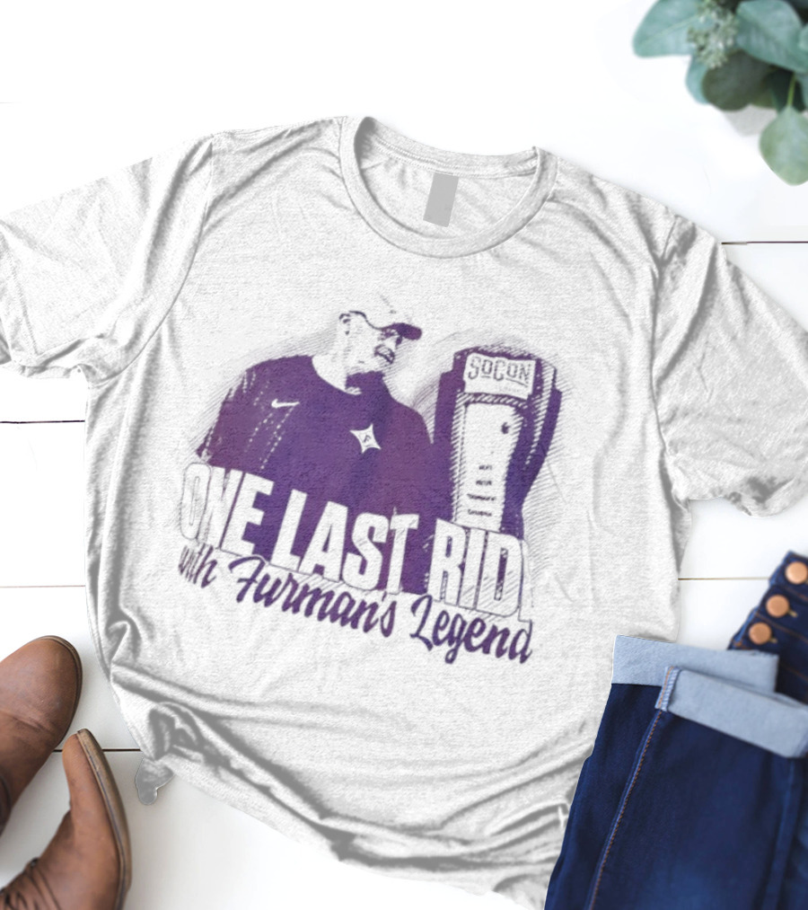 Furman Paladins Football One Last Ride With Furman’s Legend SoCon Championship Icon T-Shirt