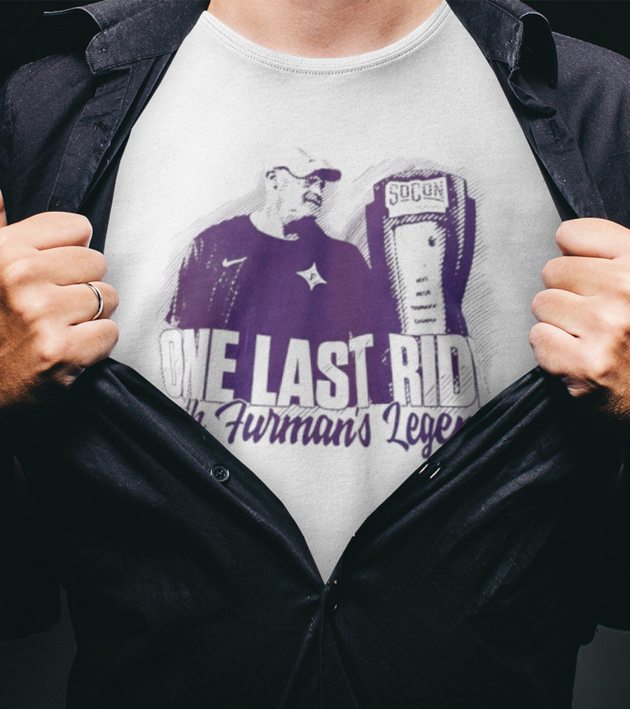 Furman Paladins Football One Last Ride With Furman’s Legend SoCon Championship Icon T-Shirt