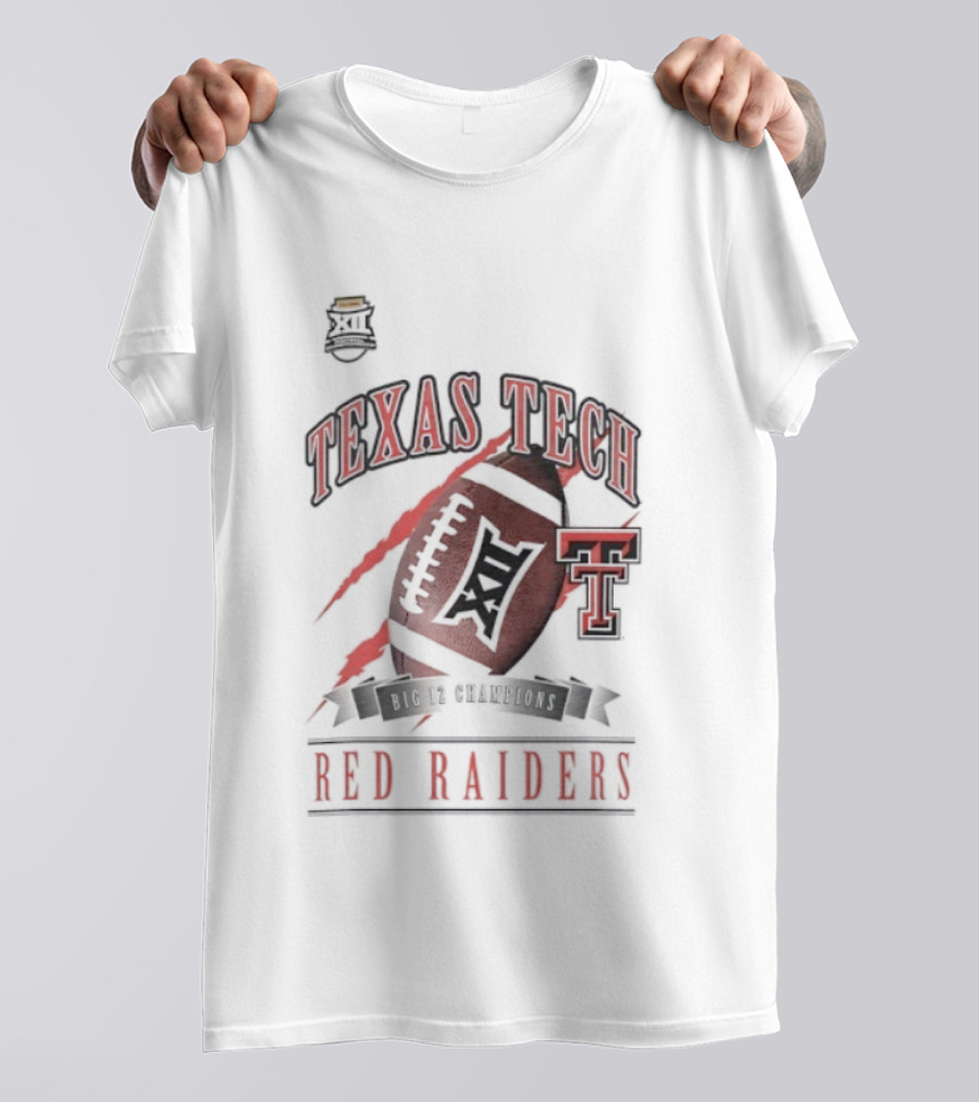 Texas Tech Red Raiders Big 12 Football Champions 2025 T-Shirt